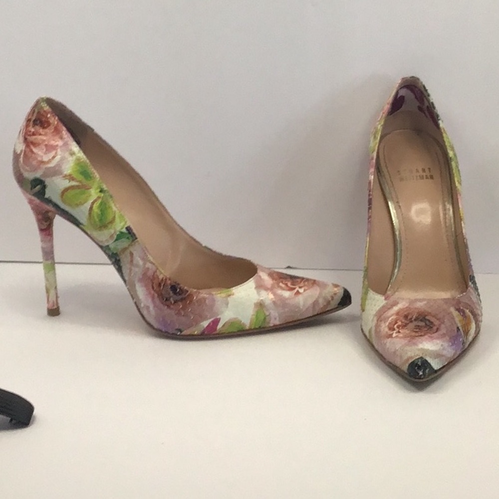 Stuart Weitzman Floral Heels